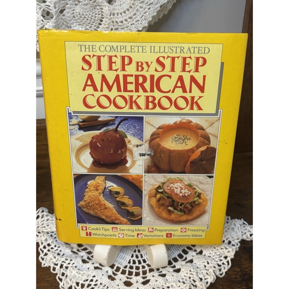 Complete‎ Step - by - Step American Cookbook (1990, Hardcover)